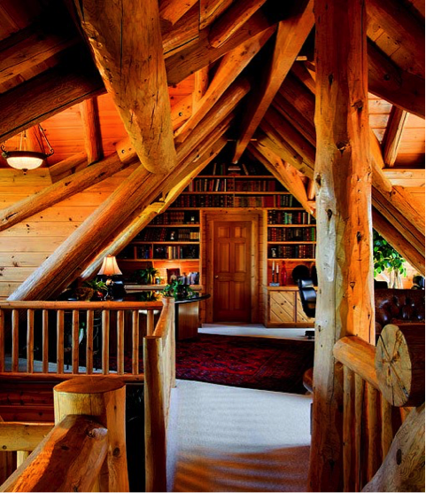log home loft