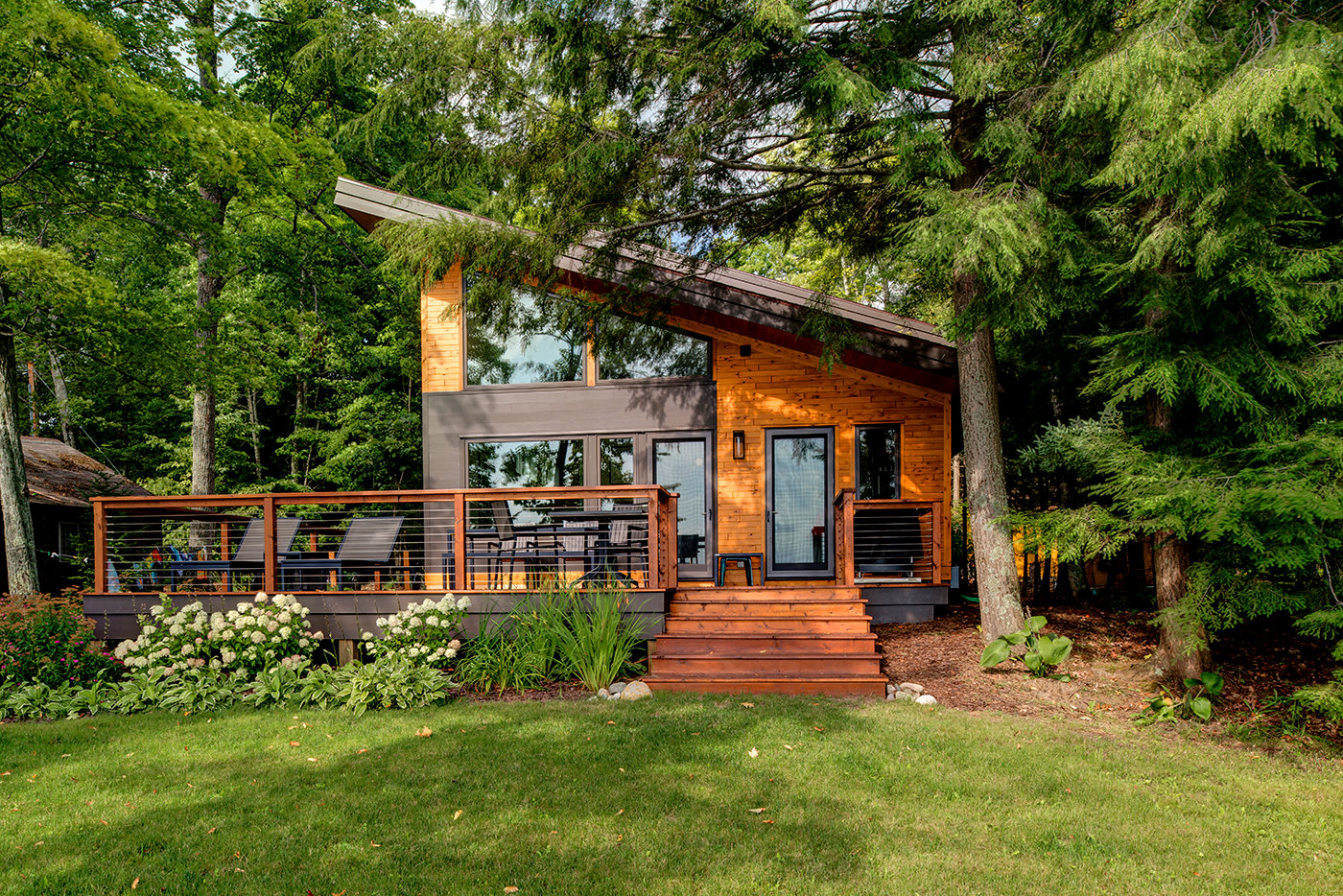 The New Lakeside Log Cabin Town + Country Cedar Homes