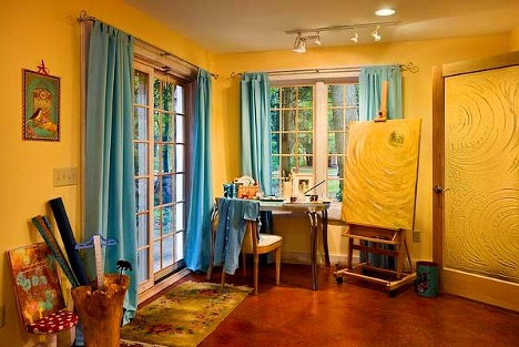 log cabin artists studio