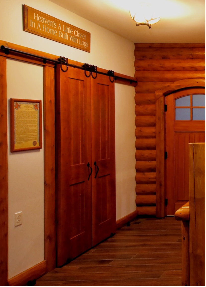 Front hallway closet barn door